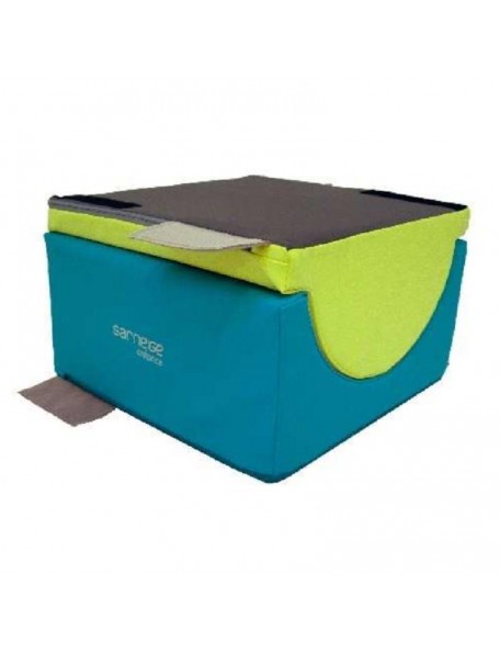 Boîte à vagues Kiwi Sarneige Boîte à vagues Sarneige couleurs Kiwi et Turquoise, pour parcours de motricité fabriquée en France