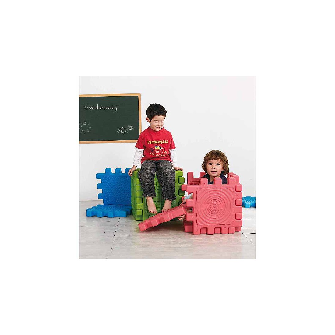 6 blocs de constrution géants et tactiles pour la motricité des enfants