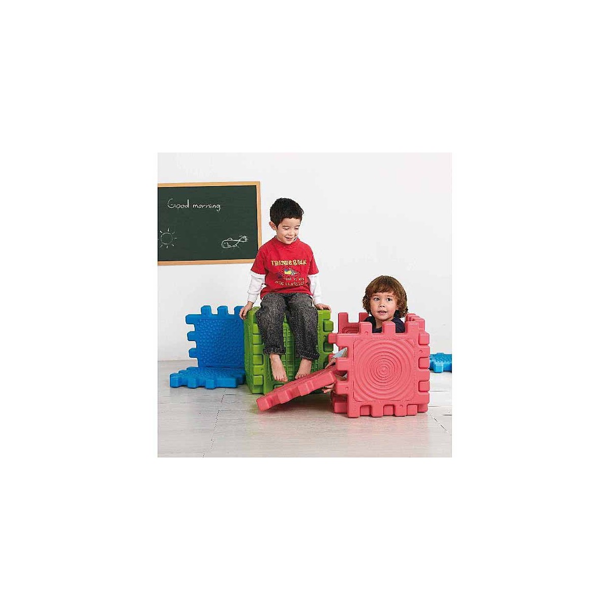 6 blocs de constrution géants et tactiles pour la motricité des enfants