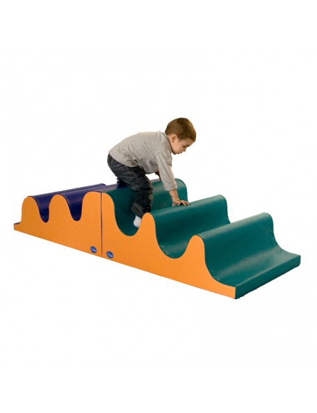 Parcours psychomoteur vagues Parcours psychomoteur vagues de motricité, Module de motricité avec 2 éléments à bosses variées.
L