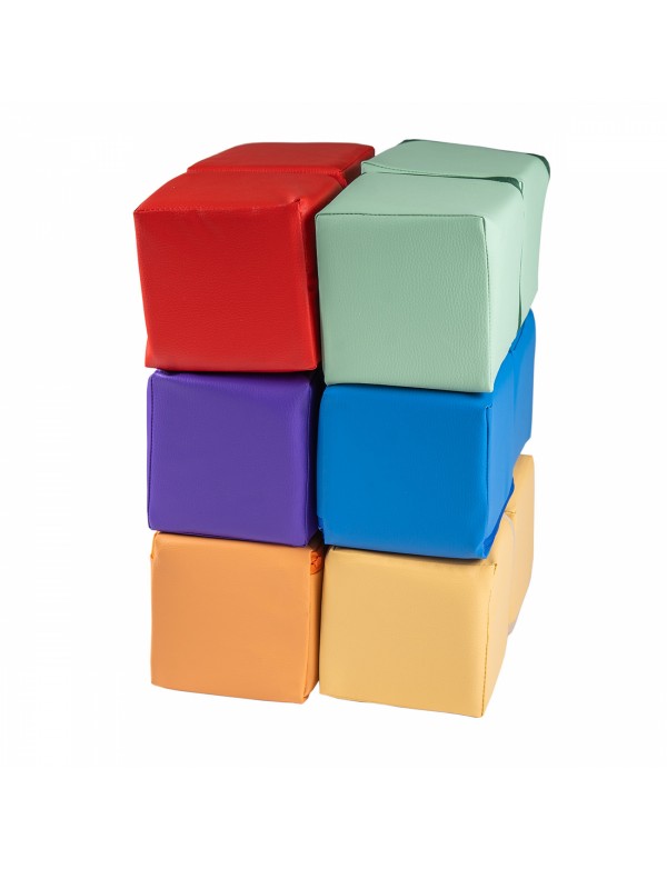 Des blocs de mousse en cubes pour jouer avec – I FUORIMISURA
