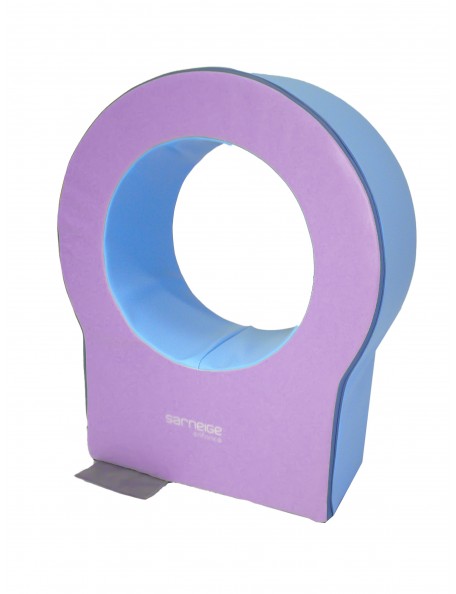 Passage tunnel Lilas Sarneige crèche Passage tunnel Sarneige couleurs lilas et bleu ciel, pour parcours de motricité en crèche.