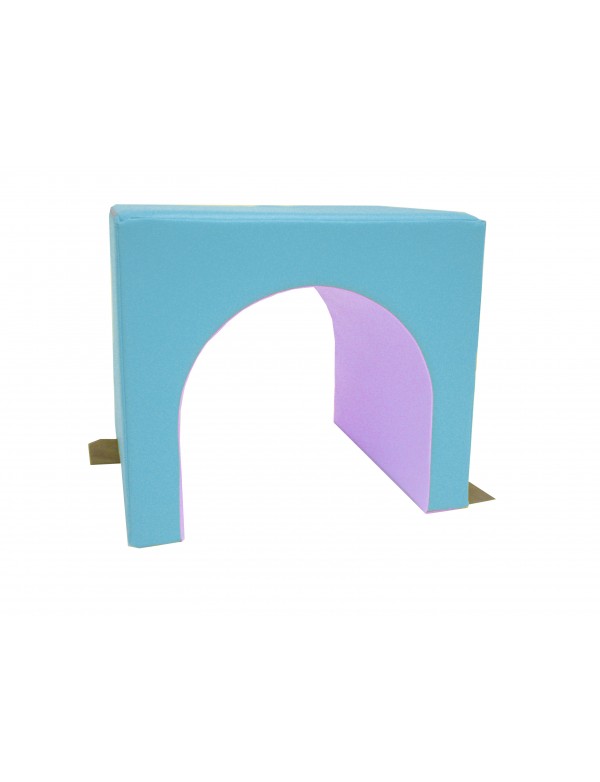 Arche Lilas Sarneige crèche Arche Sarneige couleurs lilas et bleu ciel, pour parcours de motricité en crèche. Module de motricit
