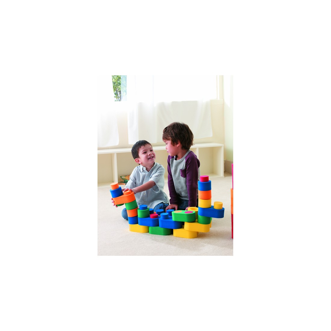Blocs de construction 3D à assembler, matériel de psychomotricité pour les enfants