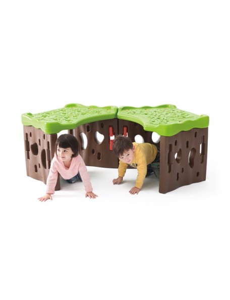 Le tunnel de la forêt à assembler, matériel géant de motricité pour les jeux des enfants