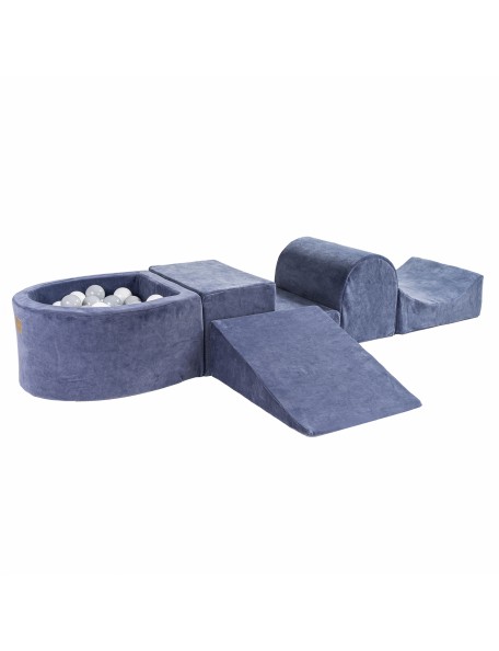 Modules de motricité avec mini-piscine gris requin L'ensemble Modules de motricité et mini-piscine de couleur gris requin se com