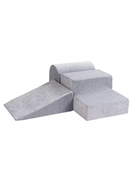 Modules de motricité Chic Gris 3 éléments Modules de motricité pour enfants, de couleur gris clair. Ce parcours comprend 3 éléme