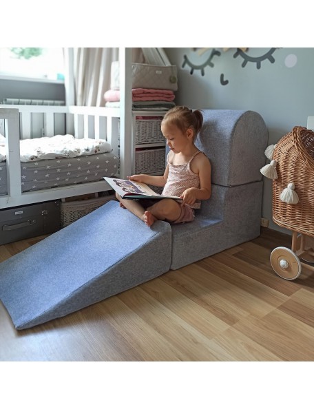 Modules de motricité Chic Gris 3 éléments Modules de motricité pour enfants, de couleur gris clair. Ce parcours comprend 3 éléme