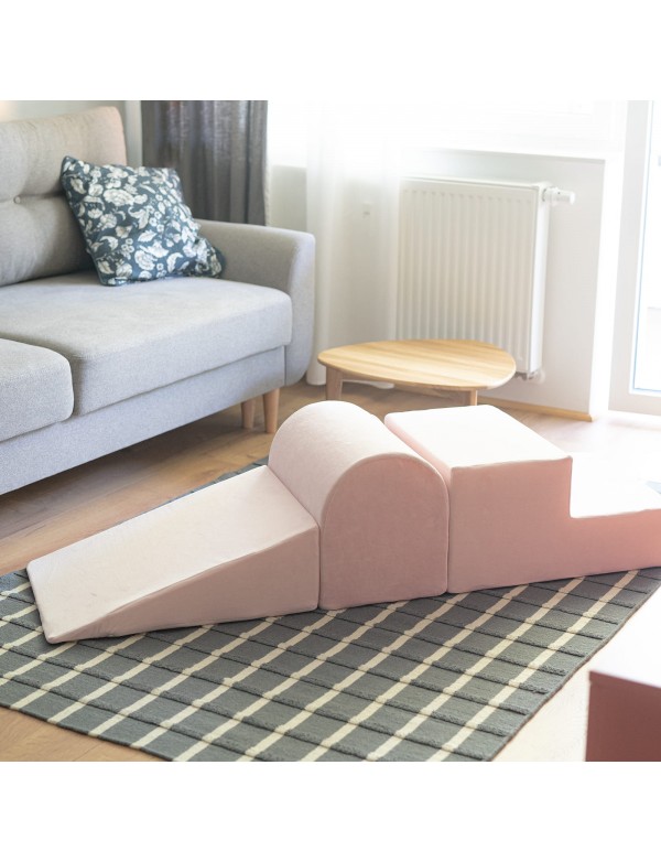 Parcours Motricité Bébé 6Pièces - Blocs Mousse Éducatifs Avec Rochers D'Escalade | Housse PU Antidérapante | Jouet D'Éveil Couleurs Vives