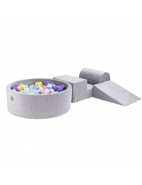 Kit motricité avec mini-piscine gris L'ensemble Kit motricité avec mini-piscine de couleur gris se compose de 3 éléments de motr