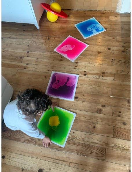 4 dalles sensorielles motrices multicolores - 3