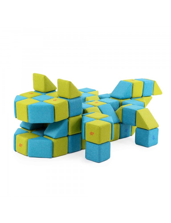Cubes de construction magnétiques de motricité
