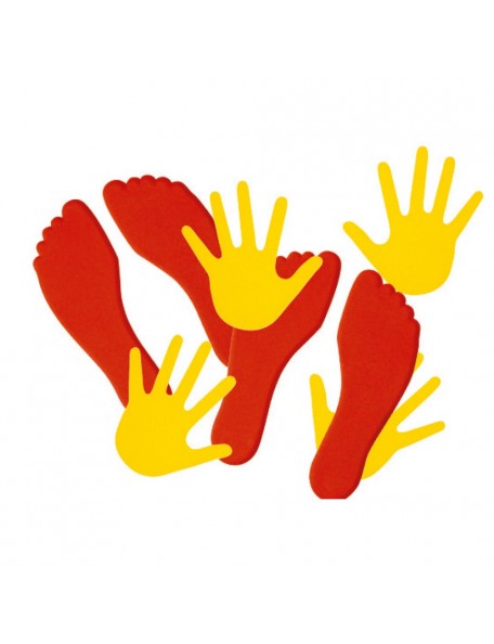 Pieds et Mains pour marques au sol - 1