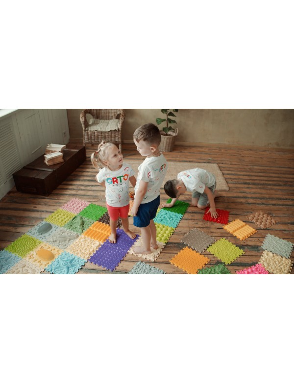 Dalles Sensorielles ODOXIA – Tapis Et Disques Texturés Pour Enfants Autistes, Exploration Multisensorielle