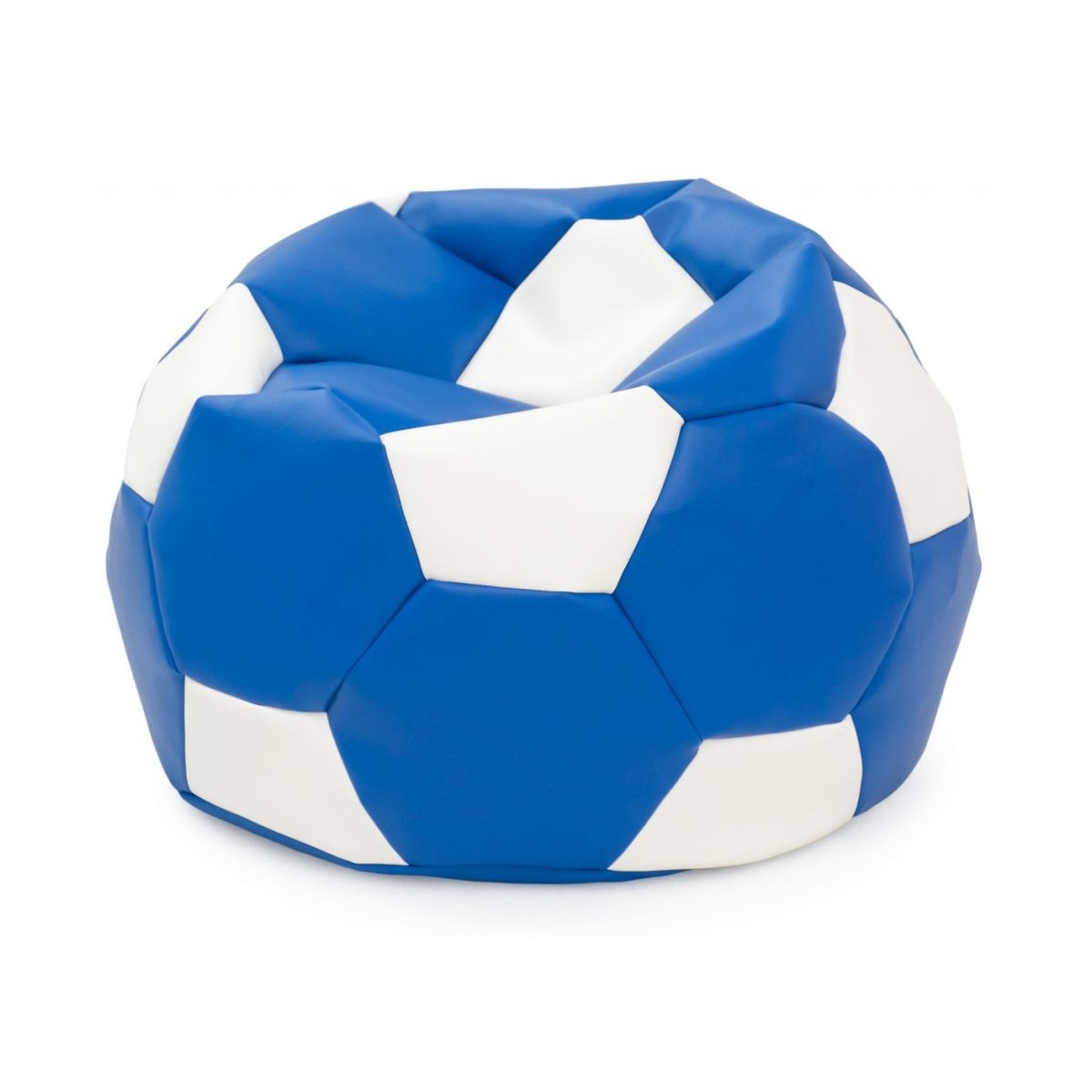 Pouf ballon de football 60 cm - 1 - Pouf ballon de football 60 cm, mobilier en mousse adapté pour les enfants.
Sans phtalates e