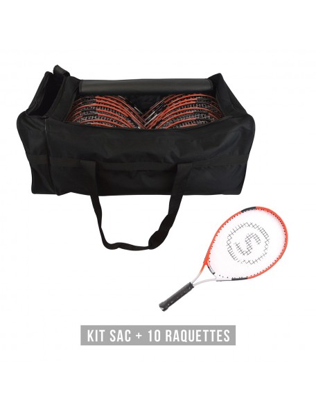 Kit 10 raquettes enfants 7 à 11 ans - 1 - Kit 10 raquettes enfants 7 à 11 ans pour l'apprentissage du tennis des enfants de tail