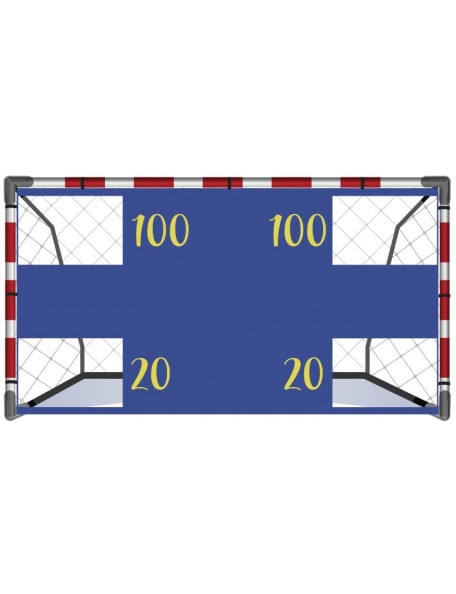 Cible de but de handball - 1 - Cible pour but de handball en nylon pour le travail de la précision.
Comporte 4 cibles numérotée