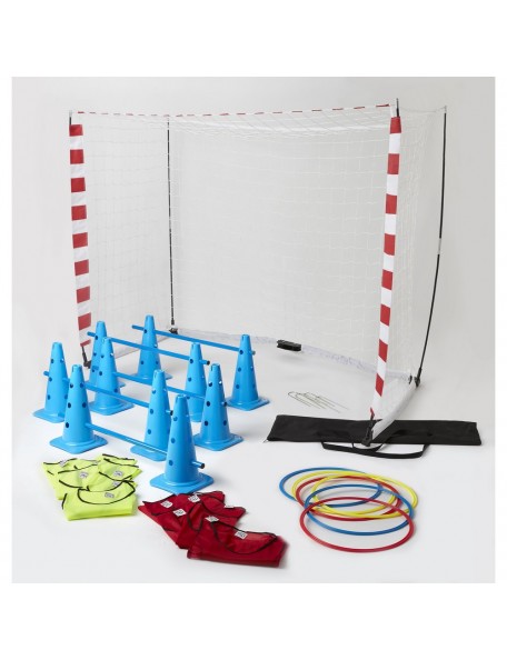 Kit handball scolaire - 1 - Cet ensemble de Kit handball scolaire pour la pratique du handball scolaire inclut : 
- 10 cônes à 