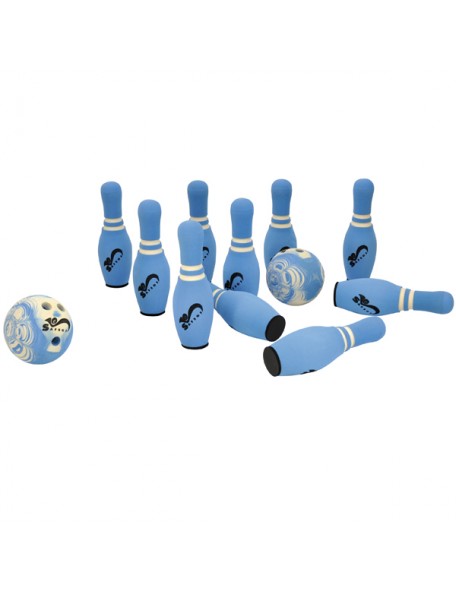 Bowling en mousse pour enfants - 1 - Ce jeu de bowling en mousse souple et sécurisante, est pour ainsi dire incassable.
Ensembl