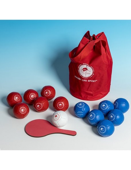 Kit boules Boccia de compétition - 1 - Kit boules de Boccia de compétition composé de 13 boules de Boccia ainsi qu'une raquette