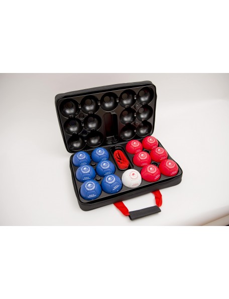 Boules Boccia de compétition dures - 7 - Boules de Boccia de compétition densité dure, composé de 13 boules de Boccia BISFed.
L