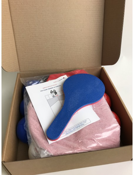 Kit boules Boccia de compétition - 3 - Kit boules de Boccia de compétition composé de 13 boules de Boccia ainsi qu'une raquette 