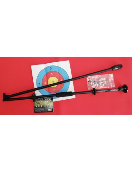 Sarbacane 48" (122 cm) 2 pièces - 1 - Sarbacane Predator 48" (122 cm) en 2 parties avec embouchure, porte traits, grip mousse, p