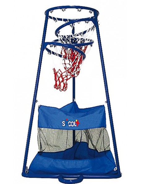 4 paniers de basket en 1 - 2 - Ensemble de 4 paniers de basket-ball pour l'initiation au basket en groupe.
Grâce à ces 4 panier