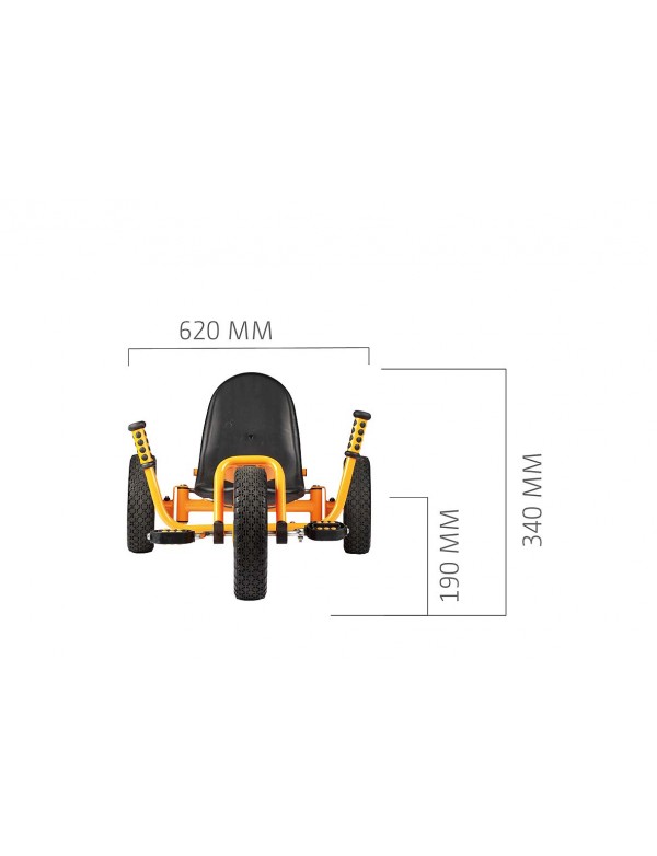 Rider Top Trike - 4 - Le Rider Top Trike est unique pour tous les terrains !
Avec son siège bas et le mécanisme de direction de