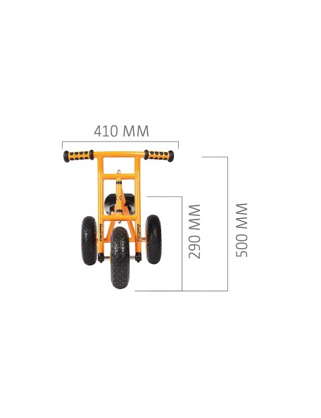 Porteur Top Trike - 3 - Avec ses trois roues, le Porteur Top Trike offre non seulement un confort de conduite sûr, mais aussi un