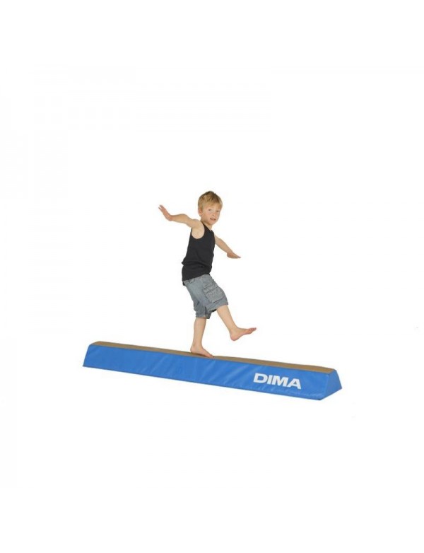 Poutre en mousse Dima - 1 - La poutre de gymnastique en mousse Dima est parfaitement adapté au travail de motricité ou gymnique.