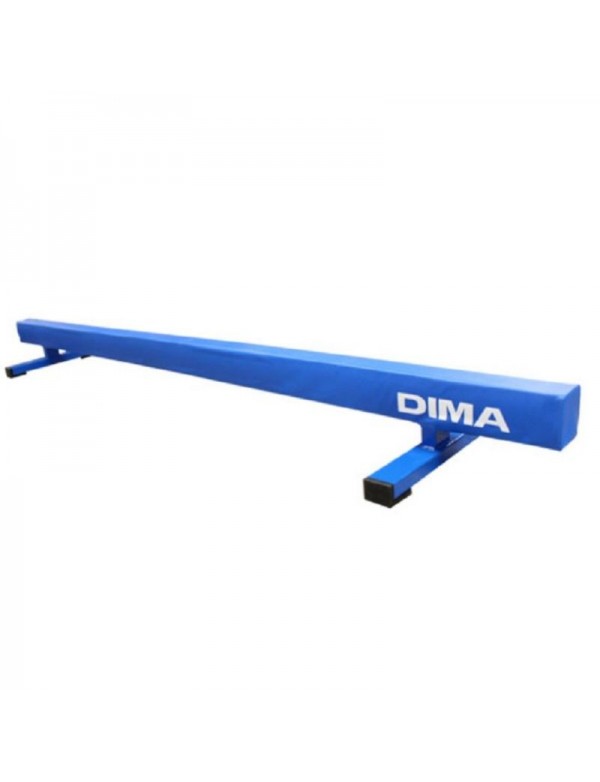Poutre basse Dima - 1 - Poutre basse de gymnastique Dima Sport destinée aux clubs et aux écoles, cette poutre basse de gymnastiq