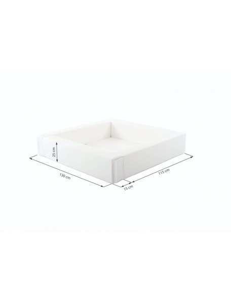 Piscine à balles éco blanche - 4 - Piscine à balles éco de couleur blanche, en mousse particulièrement adaptée pour 1 à 2 jeunes