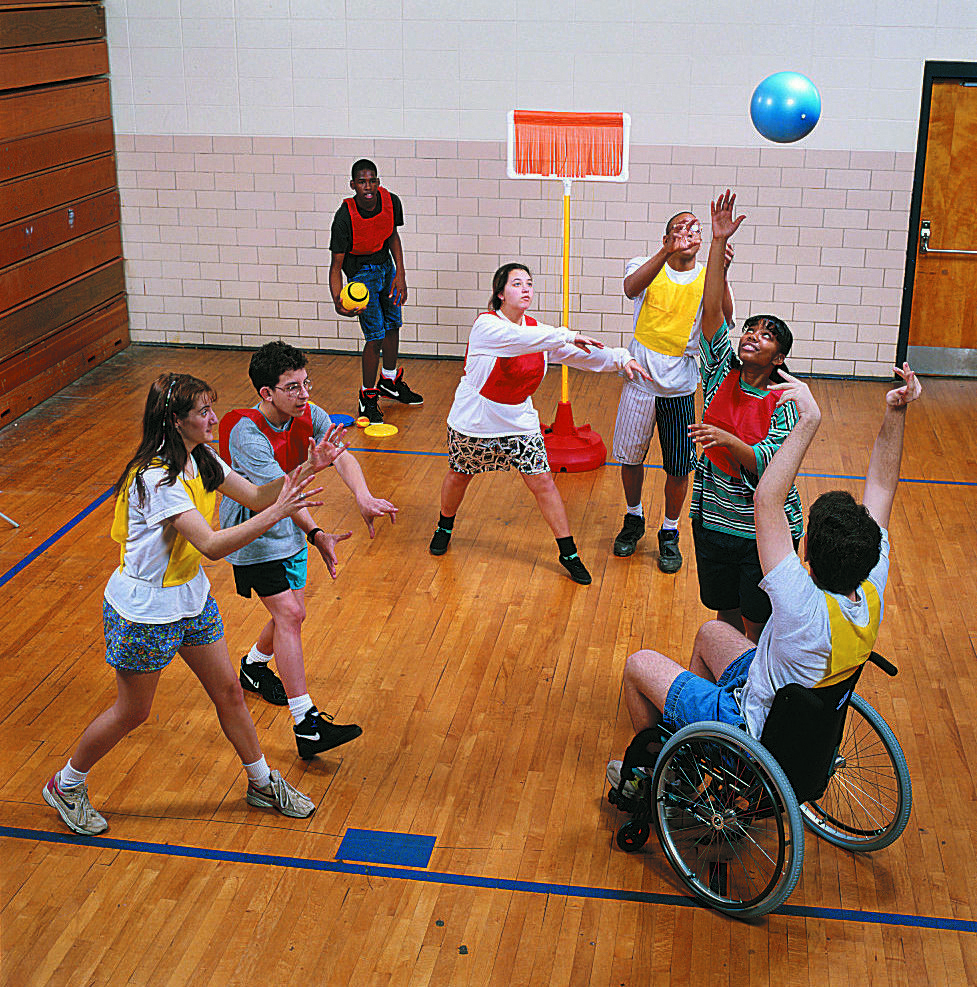 Panier de basket ball pour handisport