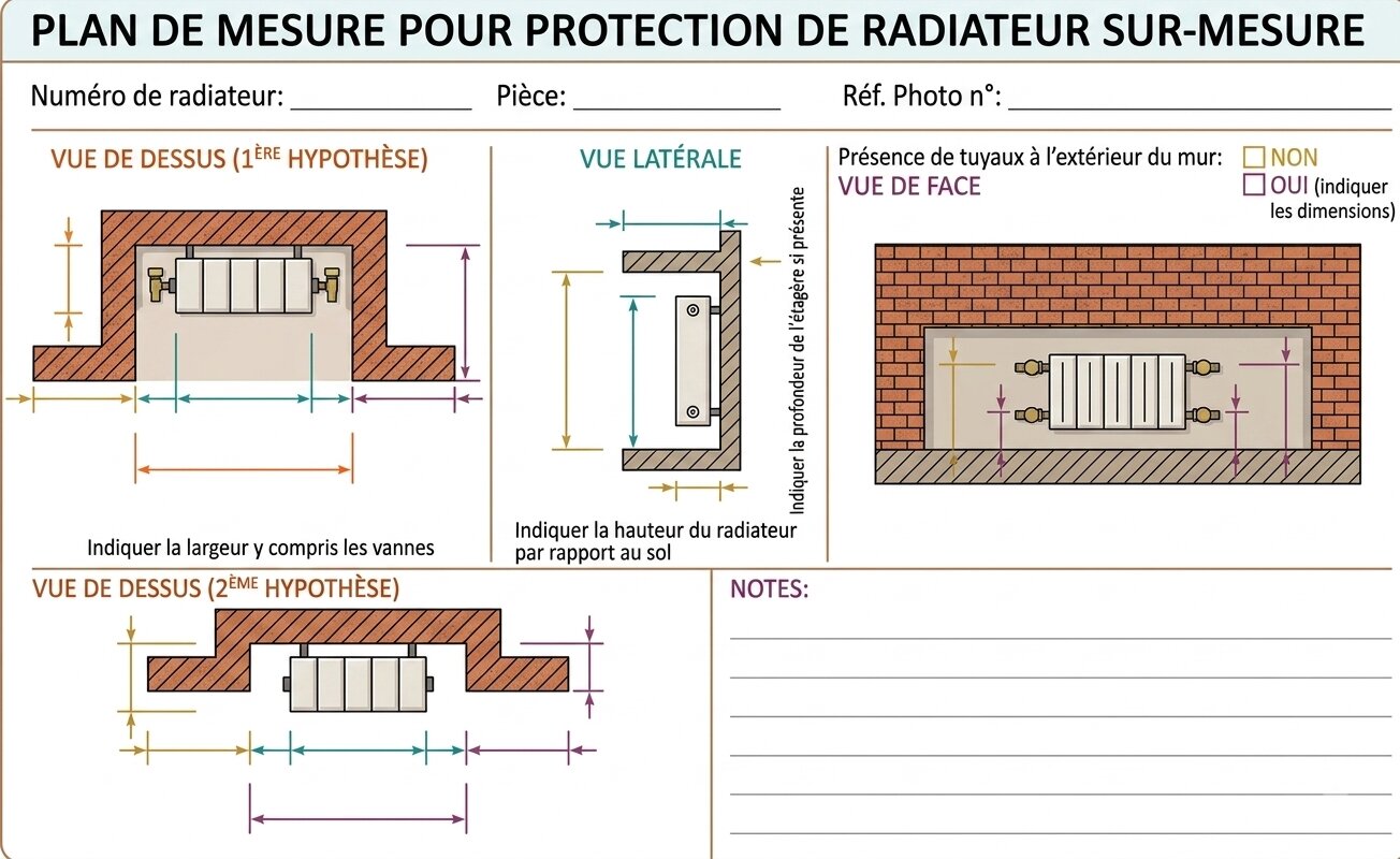 mesures bis protections creche radiateur