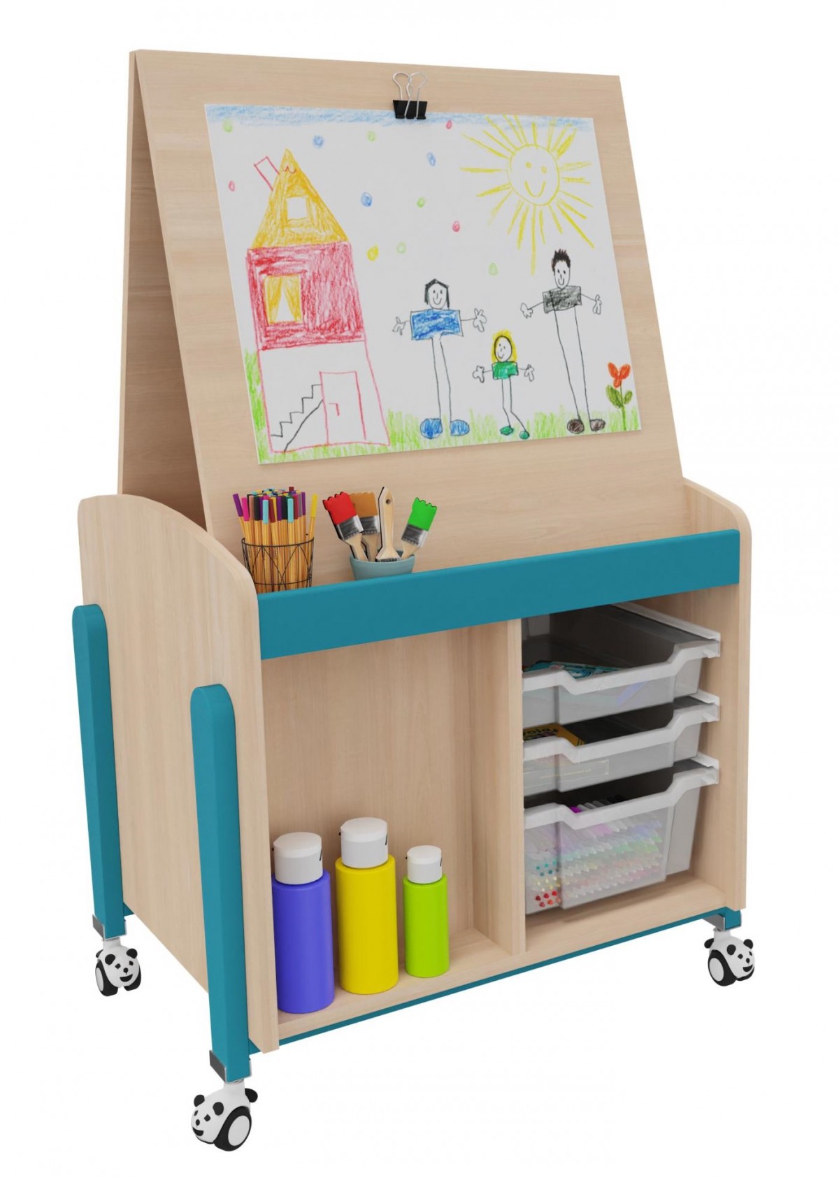 Mobilier en bois maternelle image